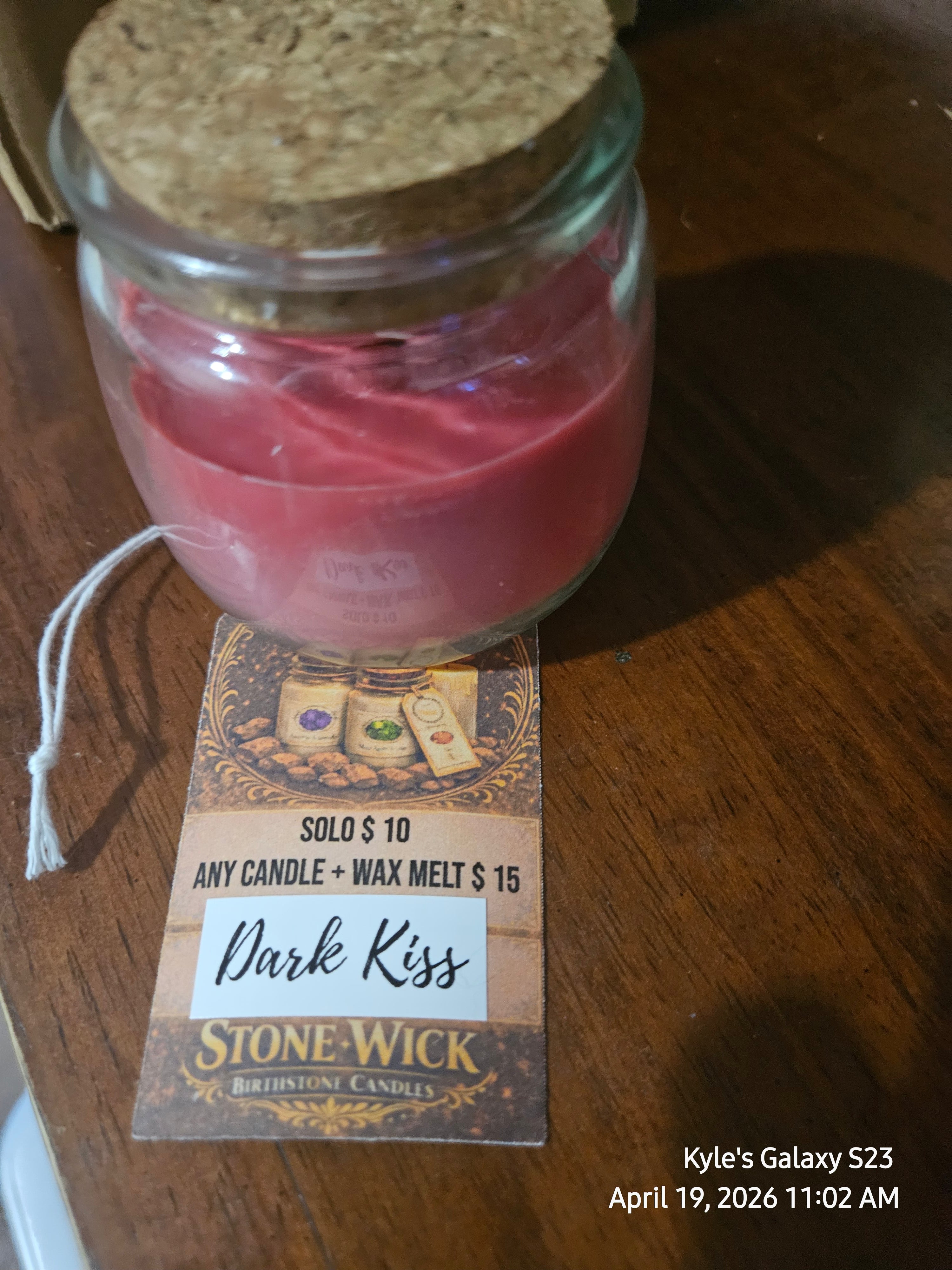Dark Kiss Candle