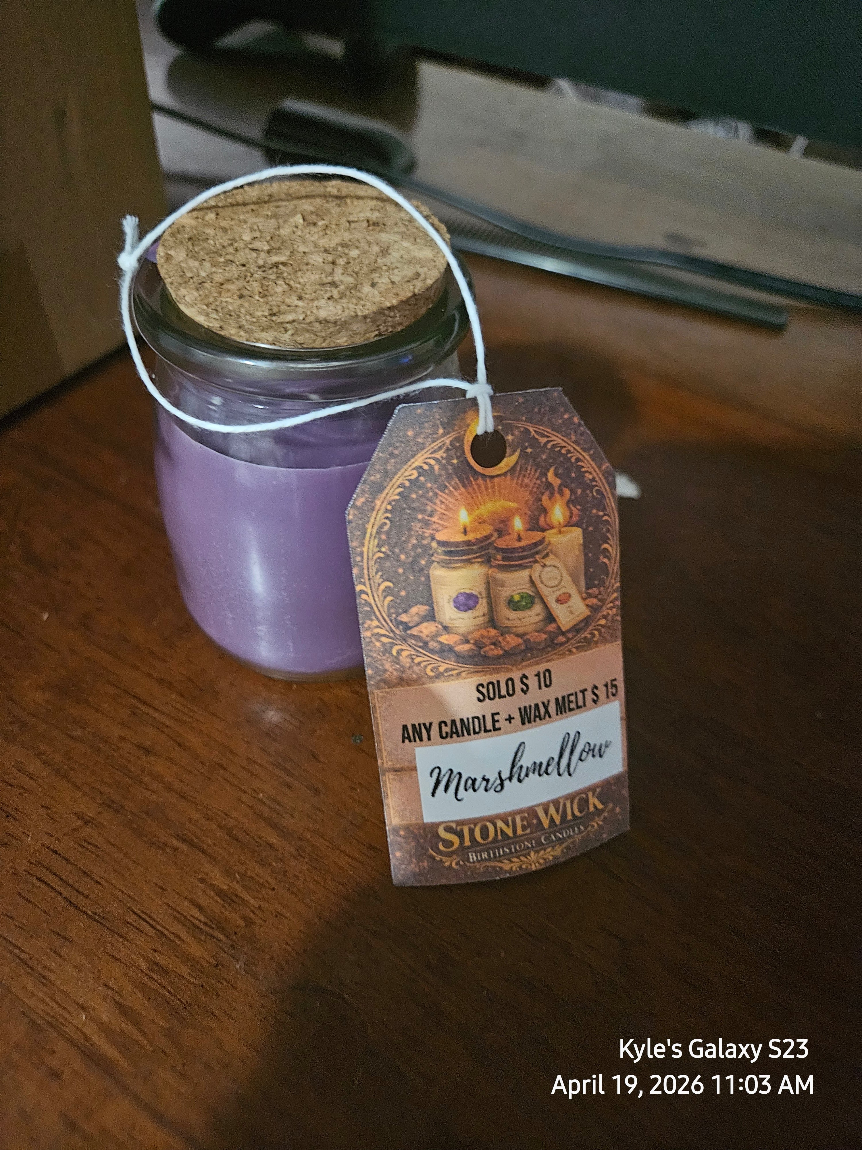 Marshmallow Candle